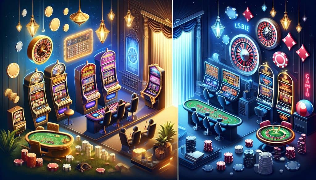 Usporedba online casino igara i tradicionalnih igara na sreću