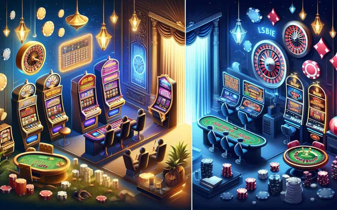 Usporedba online casino igara i tradicionalnih igara na sreću