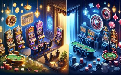 Usporedba online casino igara i tradicionalnih igara na sreću
