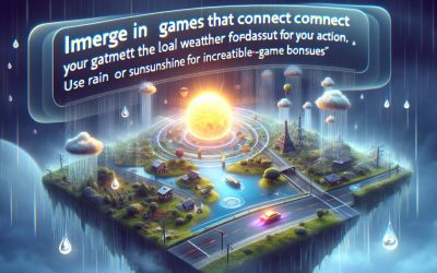 Igre koje koriste vremensku prognozu iz tvoje regije za bonus efekte